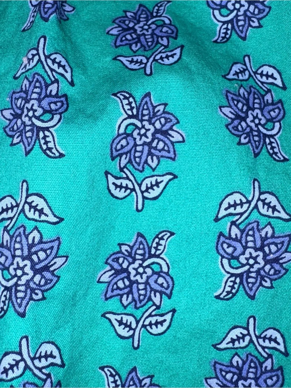 J.Crew Crewcuts Green Floral Puff-Sleeve girls Dress age 8 cotton